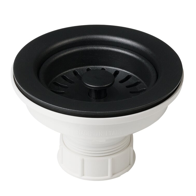 Elkay 4.5-in Black Plastic Strainer in the Kitchen Sink Strainers & Strainer  Baskets department at