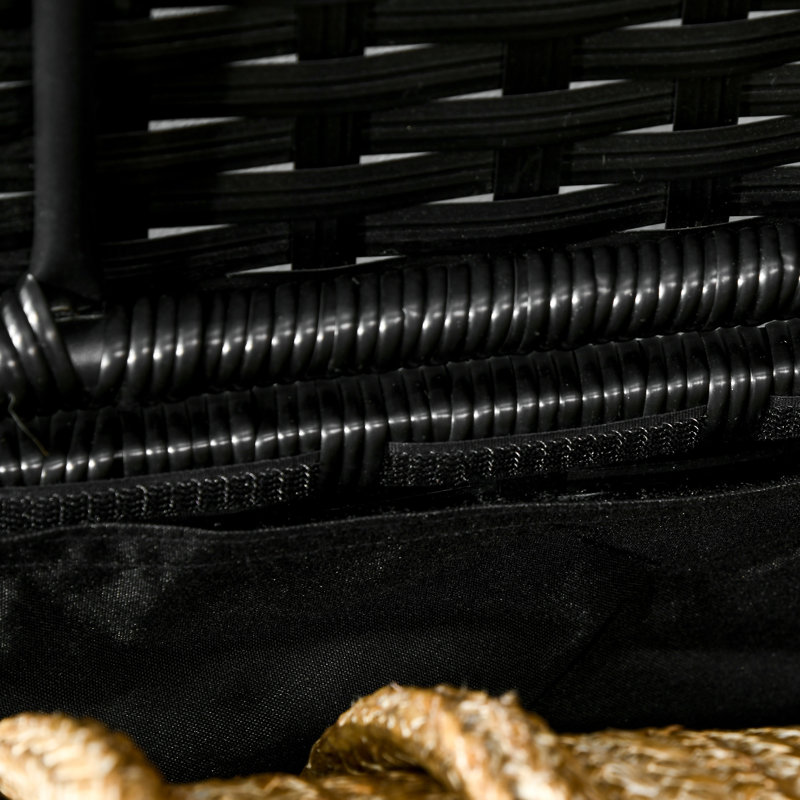 Boîte de rangement pour l'extérieur Outsunny, Noir