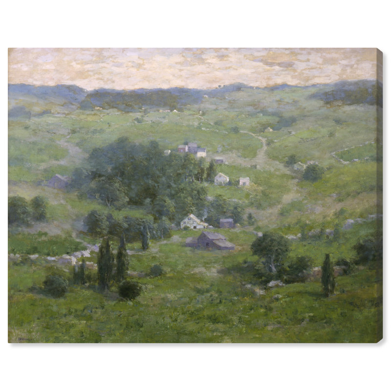 Early Summer Green Landscape Canvas Wall Art, 20" x 16"
