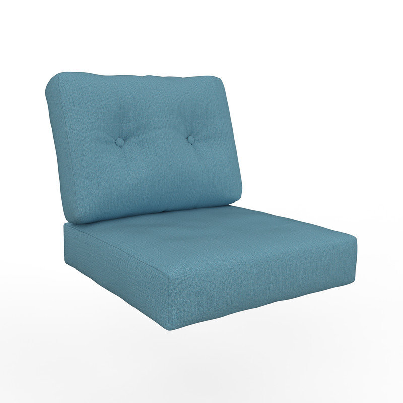 Coussin Sunbrella intérieur / extérieur à assise profonde, Horizon coulé