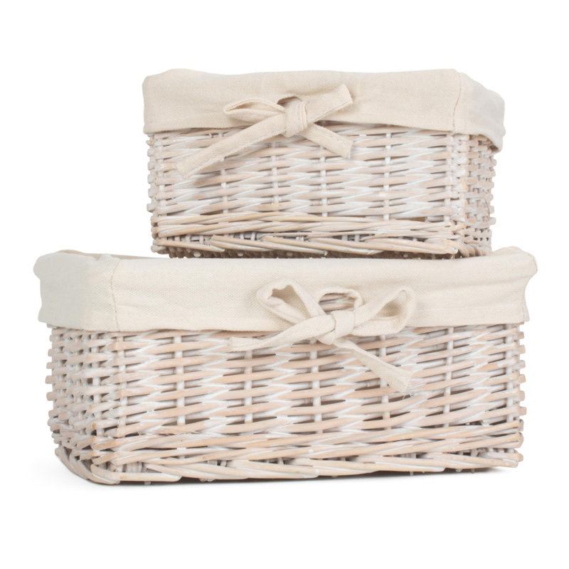 August Grove Seidman Box, White