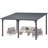 Hardtop Gazebo With Galvanized Steel Sloping Roof-124065813