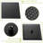 Dual Function Shower Kit - Oil Rubber Bronze Adjustable Water Flow 10 Inch Square Head 360 Swivel Handheld-120920791