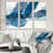 Toile avec cadre blanc