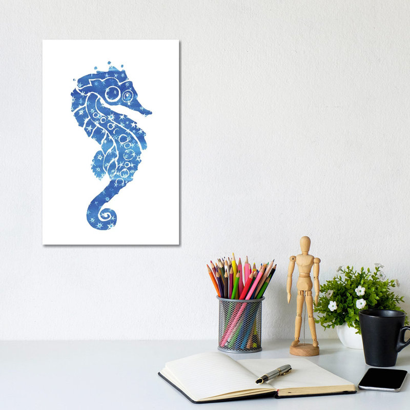 Seahorse Stars by Jo Lynch - Wrapped Canvas Gallery-Wrapped Canvas Giclée, 30.48cm H x 20.32cm W