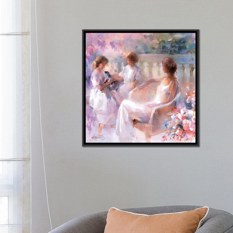 «Our Kitten», reproduction sur toile, H 18 po x l 18 po x P 1,5 po, Toile avec cadre noir, Pas de tapis