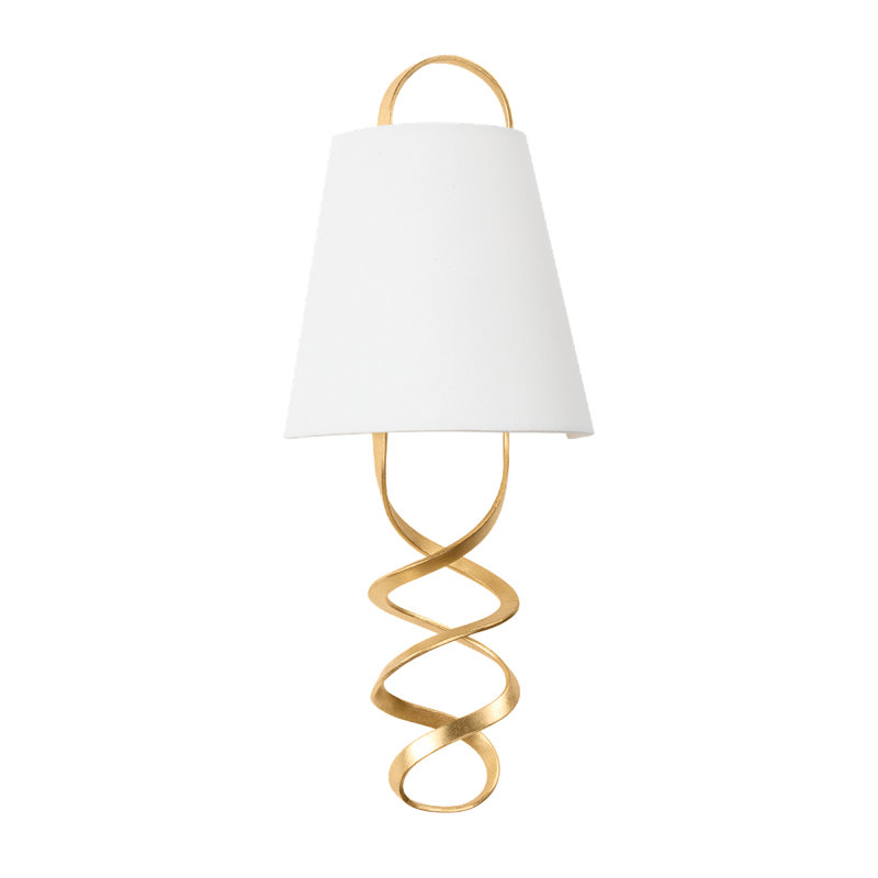 Dota 2 Light Wall Sconce, Vintage Gold Leaf