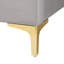 Lit plateforme en velours gris clair Krislee Baxton Studio Acosta Glam And Luxe