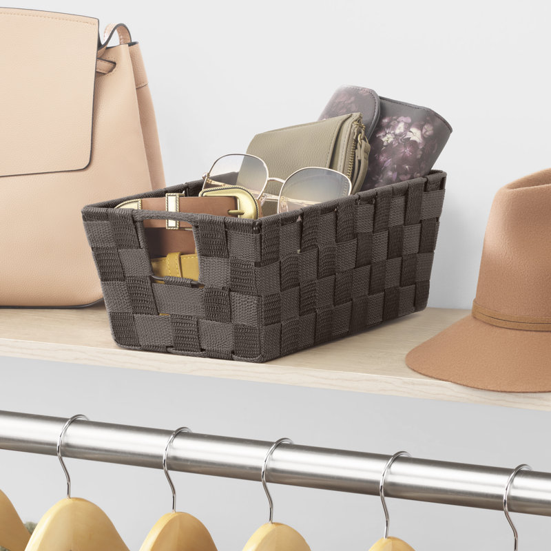 Panier en tissu Charlton Home, Expresso