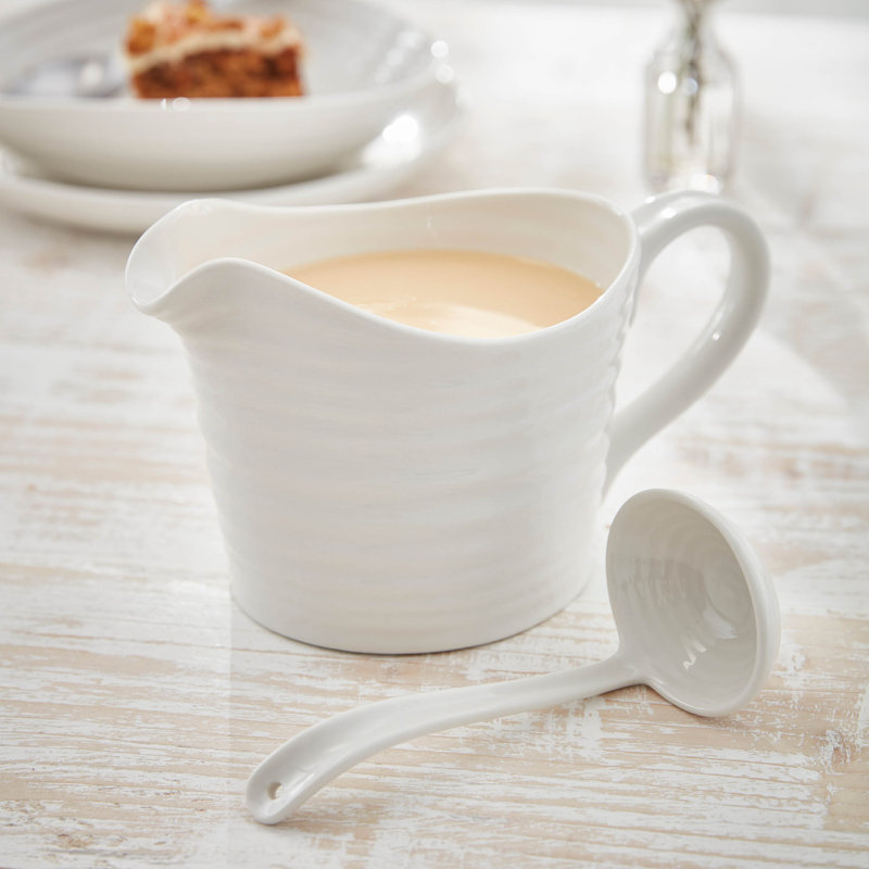 Sophie Conran, White - Sauce Jug & Mini Ladle