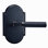 Bravura 846-G2 Knurled Privacy Lever on  Arched Rose in Oil Rubbed Bronze