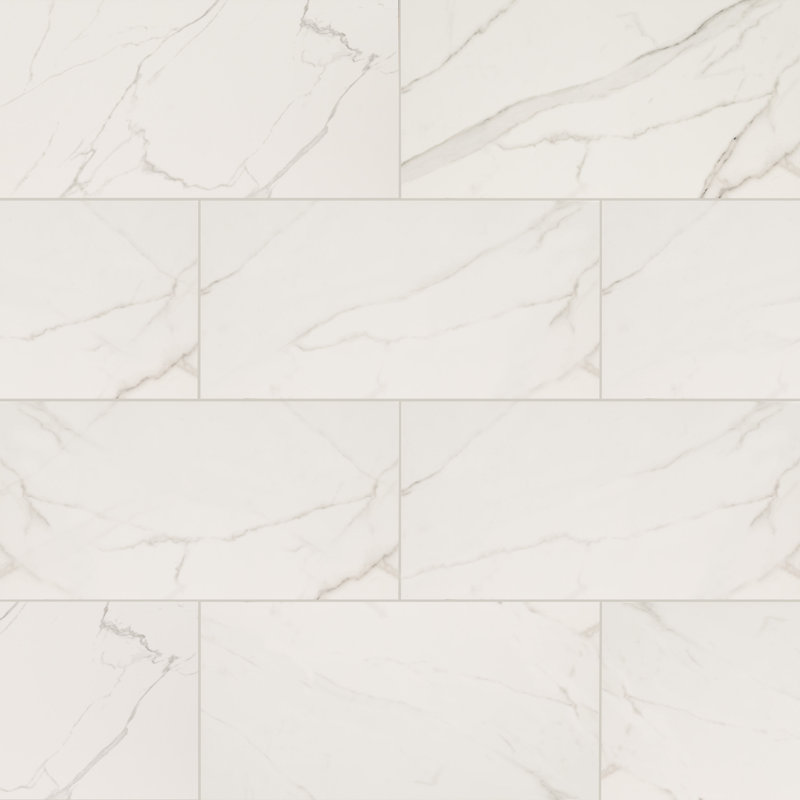 Carrelage mural en porcelaine polie 12 po x 24 po Zola, Delia