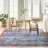 Machine Washable Persian Blue Brick Area Rug-1500829672