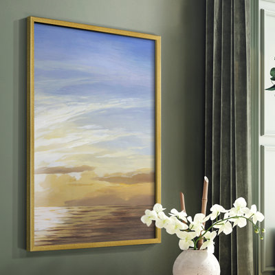 Luminous Waters II, reproduction encadrée - bois massif