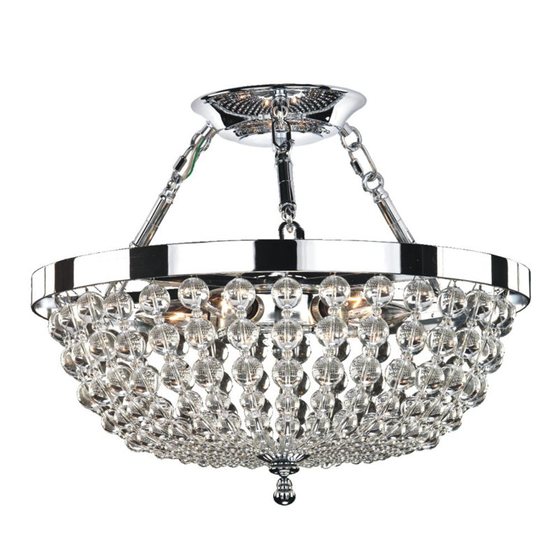 Plafonnier semi-encastré 5 lumières 16,5 po unique Helland