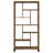 Antique Nutmeg 6-tier Rectangular Bookcase