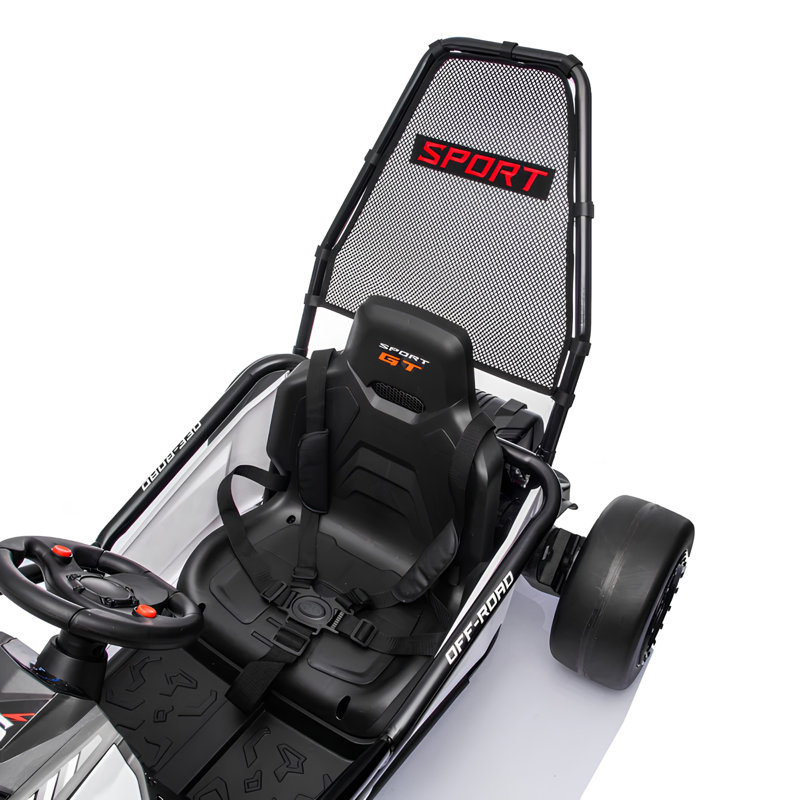 Karting 24V 7AH Big Kids Outlaw Edition avec dérive à 180 °, lumières, musique