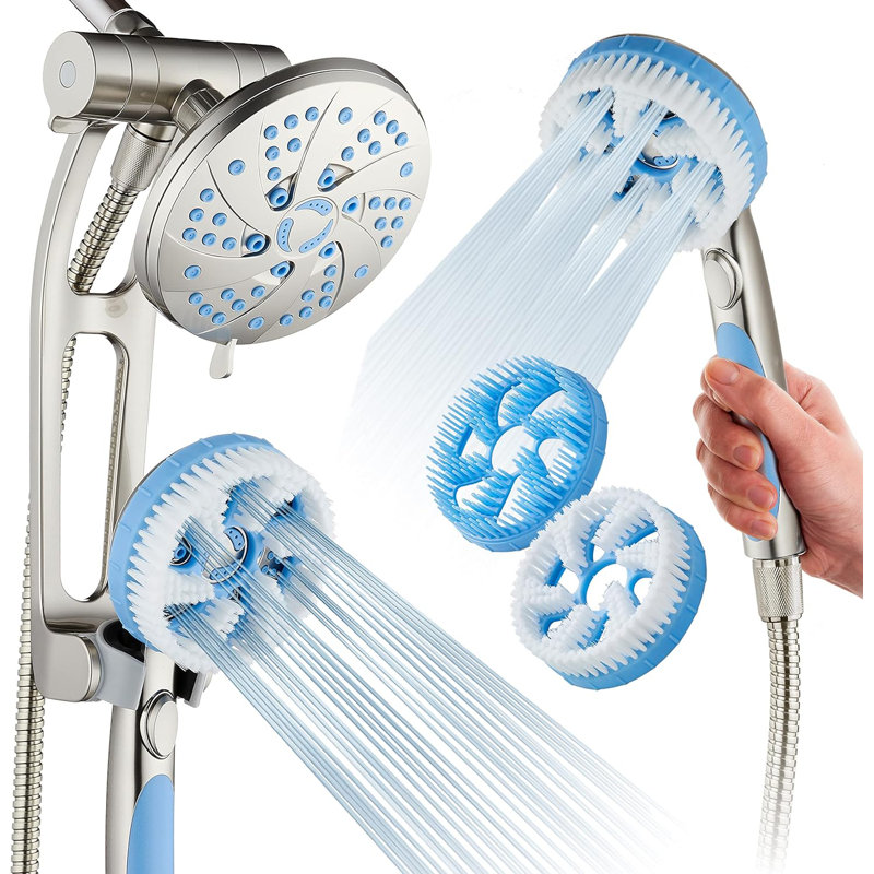 Aquassage By Aquacare Dual Shower Head 2.5 GPM GPM, Satin Nickel