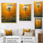 Art nouveau blanc et jaune pissenlit Collage I - impression d'art mural pissenlit-746266834-746266845