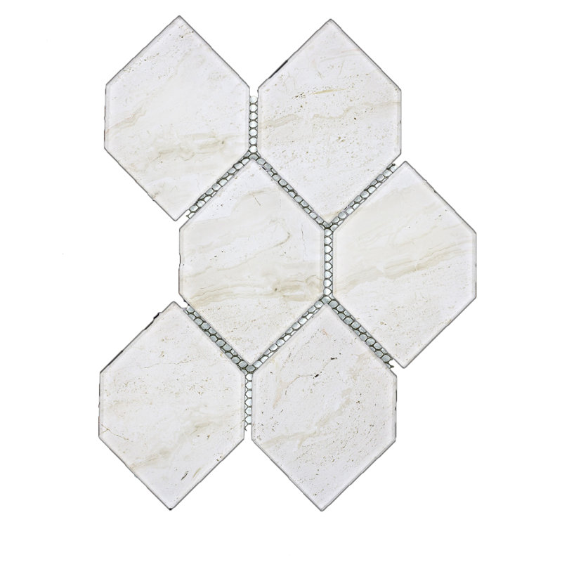 Tuscan Design 12" x 9" Glass Mosaic Tile