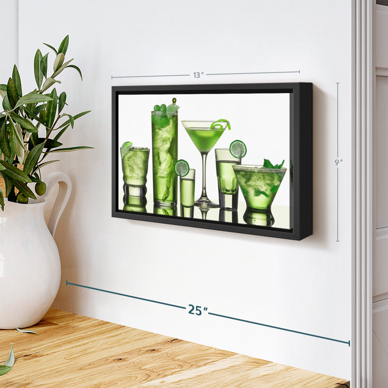 «Green Lime Cocktail», reproduction sur toile, H 9 po x l 13 po