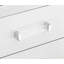 Glamour 1Pc Table de chevet de 2X tiroirs Barre en acrylique Mobilier de chambre à coucher élégant