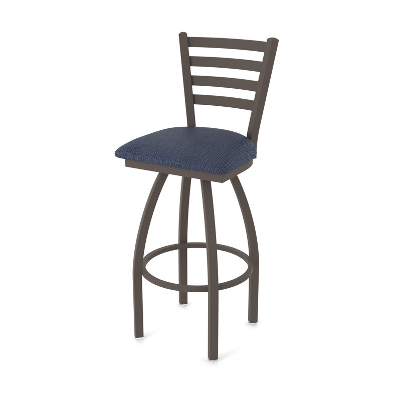 Jackie Swivel Stool, Bronze, Extra Tall (36" Seat Height), Fabric-Graph Anchor