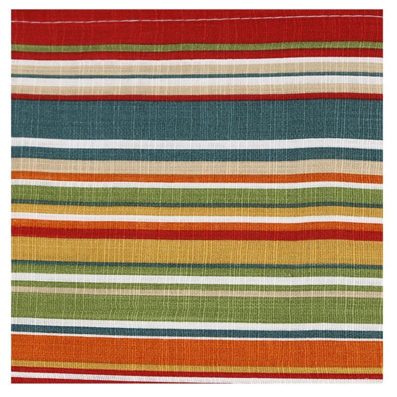 100% Cotton Square Kitchen Cloth Napkins, Multi Stripes