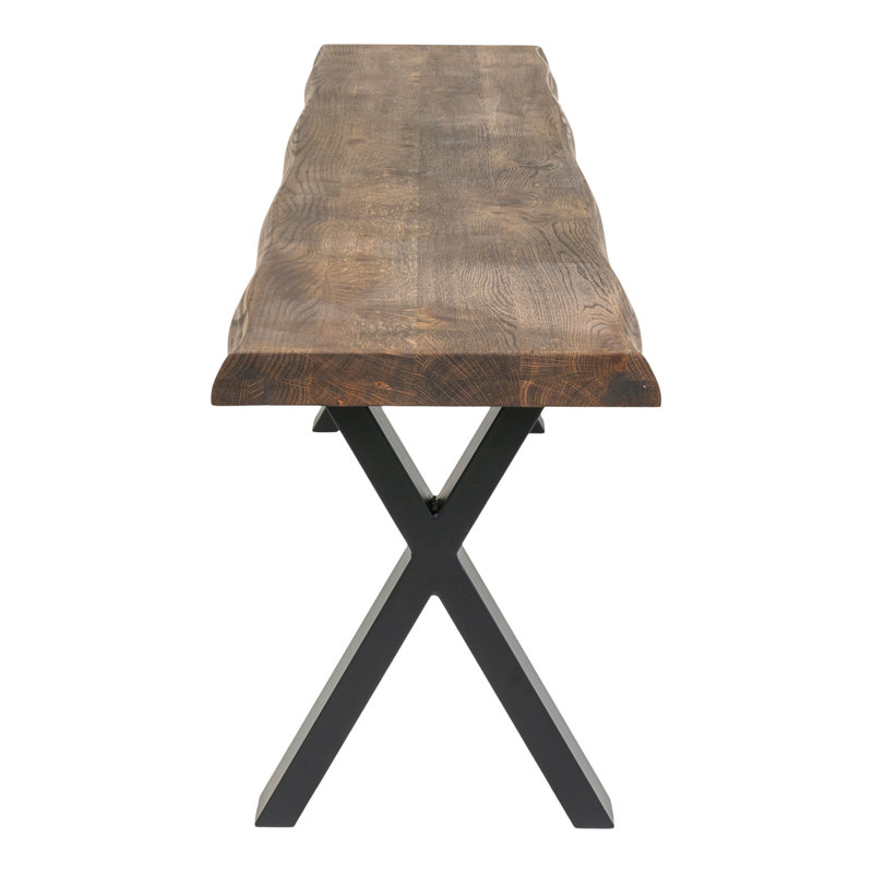 Boutte Upholstered Bench, Dark Wood
