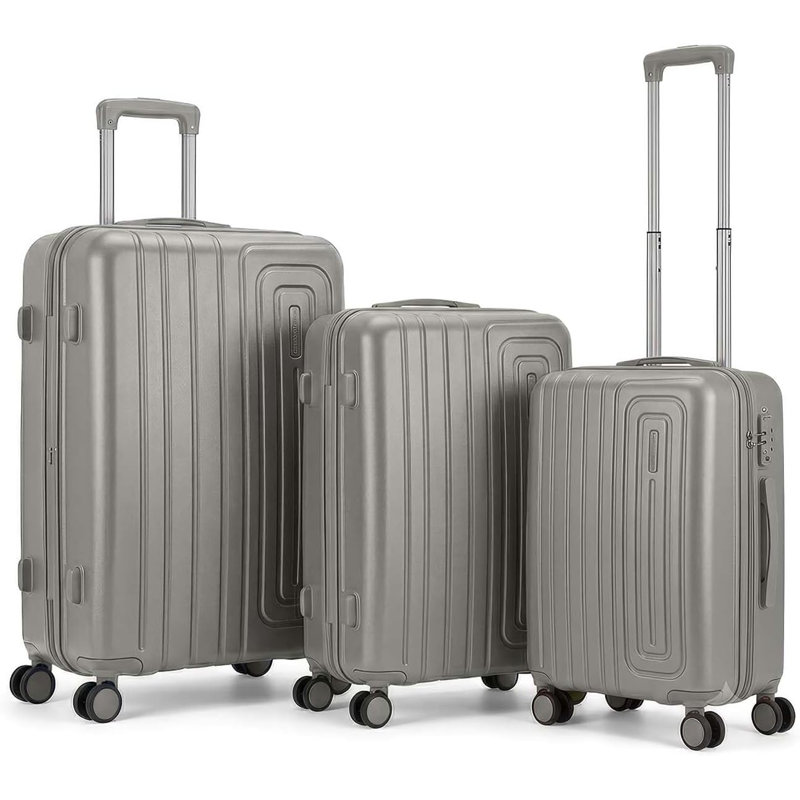 3 PCS SPEEDY SUITCASE SET LIGHT BLUE, GREY