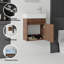 Ensemble de meuble-lavabo mural 18 po avec lavabo et portes à fermeture en douceur pour petites salles de bain-133397003