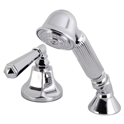 Kingston Brass Deck Mount Hand Shower with Diverter for Roman Tub Faucet