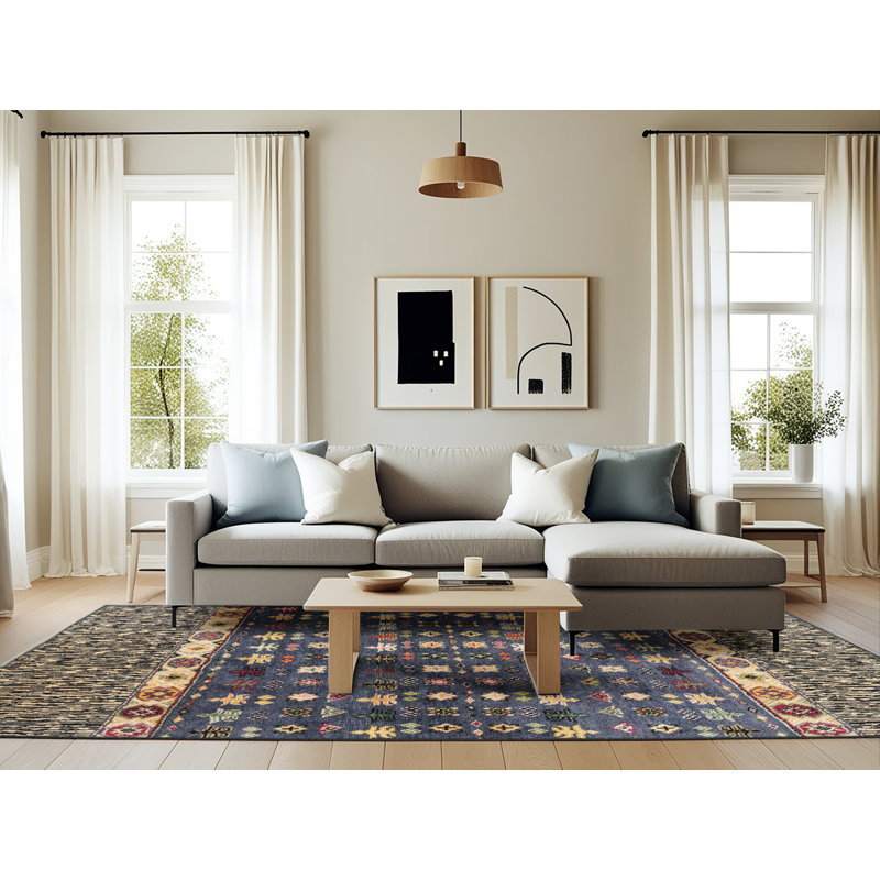 Abstract Indoor Rug, Rectangle 6' x 9'