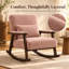 Chaise berçante rembourrée Velarossique Chenille-1655777105