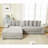 Zinia Upholstered 111'' Sofa & Chaise-153292407