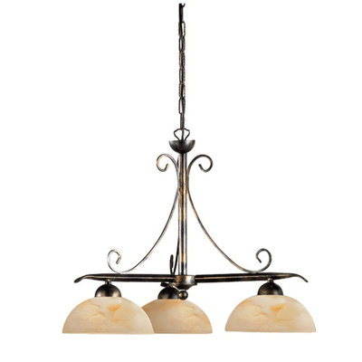 Kittelson 3-Light Shaded Chandelier