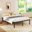 16 Inch Metal Platform Bed Frames With Wood Slat Support, Heavy Duty Mattress Foundation-677870541