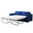 Latitude Run Velvet Queen Pull Out Sleeper Loveseat with Memory Foam Mattress-805547599-805547598