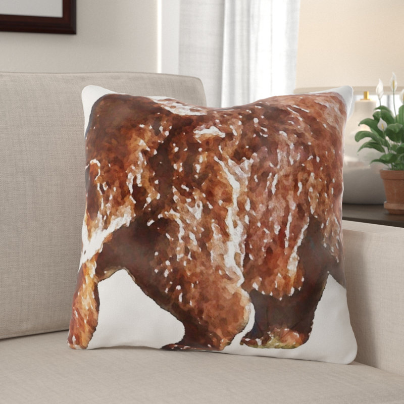 Outdoor Reversible Throw Pillow, Microsuede, Indoor 