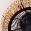 Ventilateur de corde rétro 20 "avec télécommande et ventilateur réglable à 6 vitesses pour salon, chambre à coucher, cuisine - AMPOULES NON INCLUSES