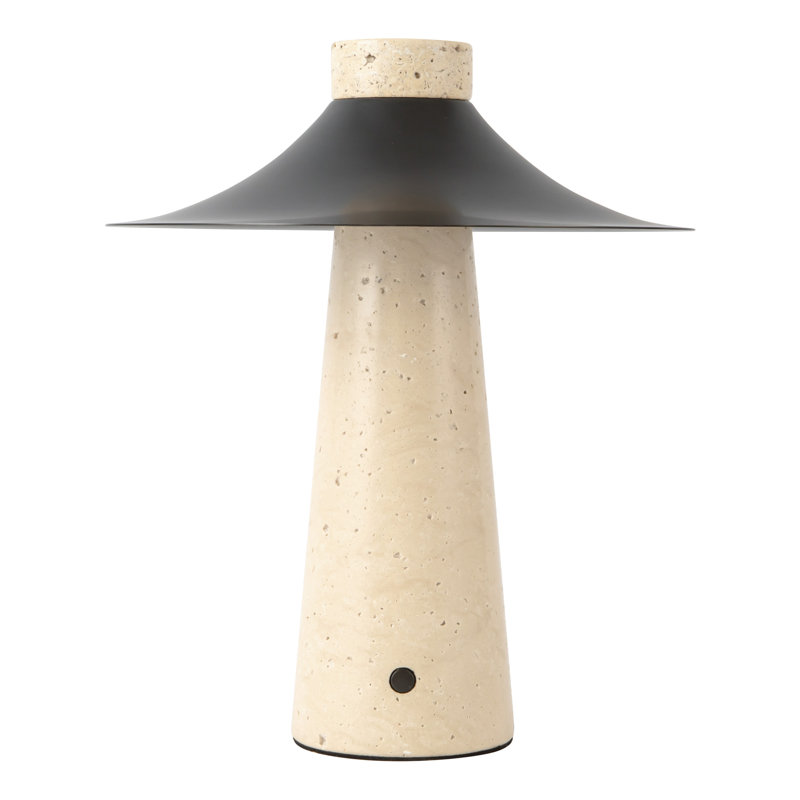 Hagen 12-in Black dimmable LED Table Lamp, Urban Bronze