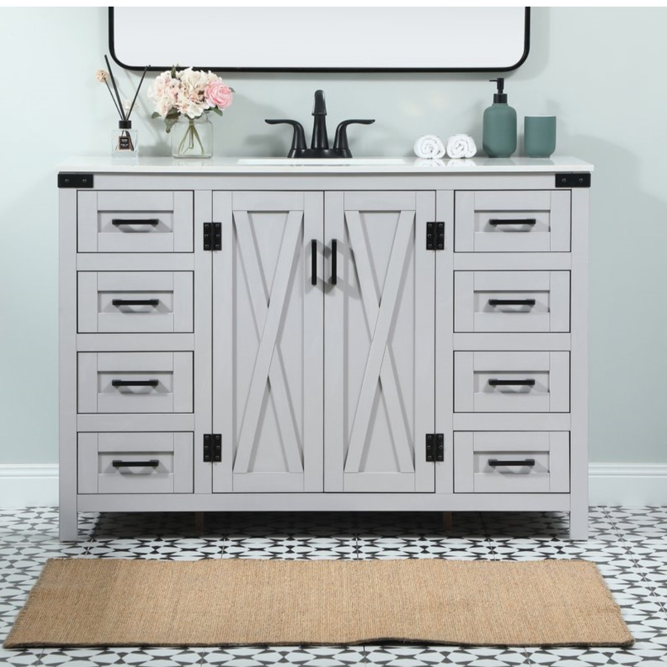 Slayton 48'' Single Bathroom Vanity, Gray