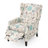 Modern Fabric Wingback Armchair