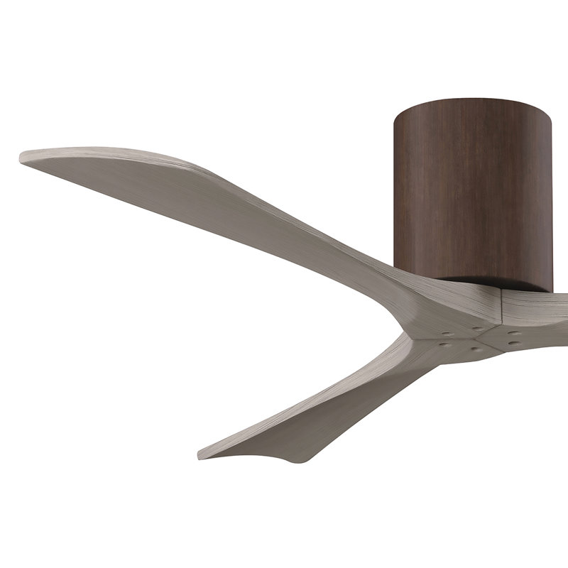 Ventilateur de plafond à 3 pales Olivier, Noyer, Ton bois de frêne gris, 52"