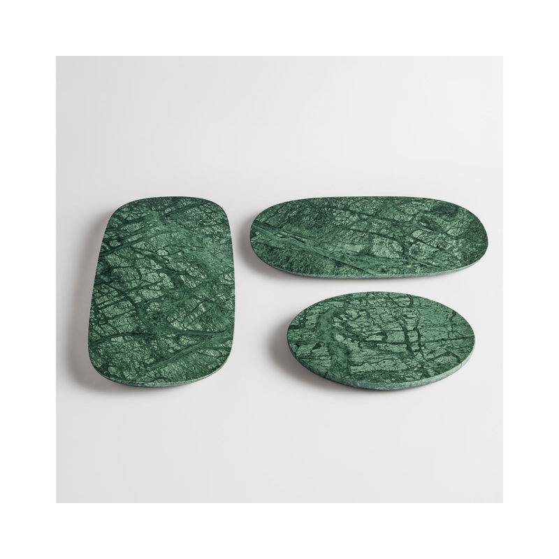 Delicious Decorative Tray, Green Marble