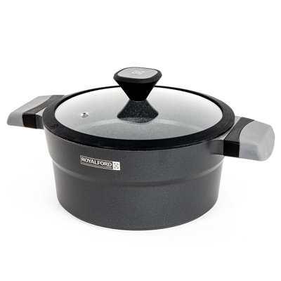 ROYALFORD Non-Stick Aluminum Round Dutch Oven