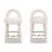 Fosston 26.5" Round Arched Upholstered Counter Stool, Set Of 2