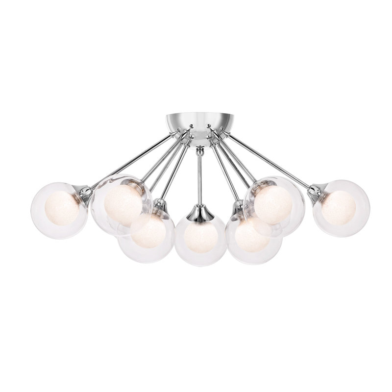 Plafonnier semi-encastré 9 lumières 21,75 po Optimist