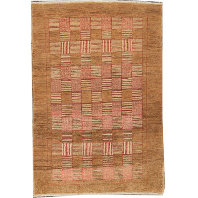 Wool Oriental Area Rug in Brown