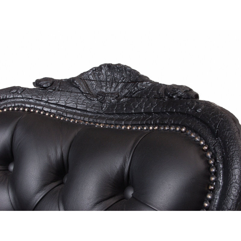 Smoke Leather Armchair